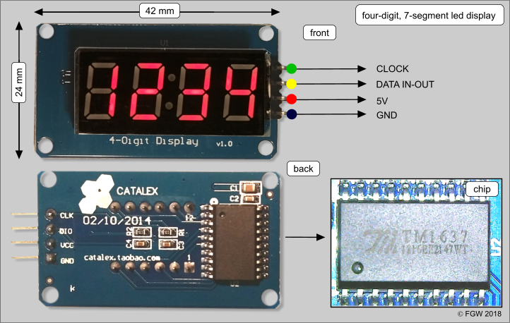 snack Opdatering forholdet 10) Four digit, 7-segment led display for Arduino based on the TM1637 driver  - Zonnestroompanelen in Nederland