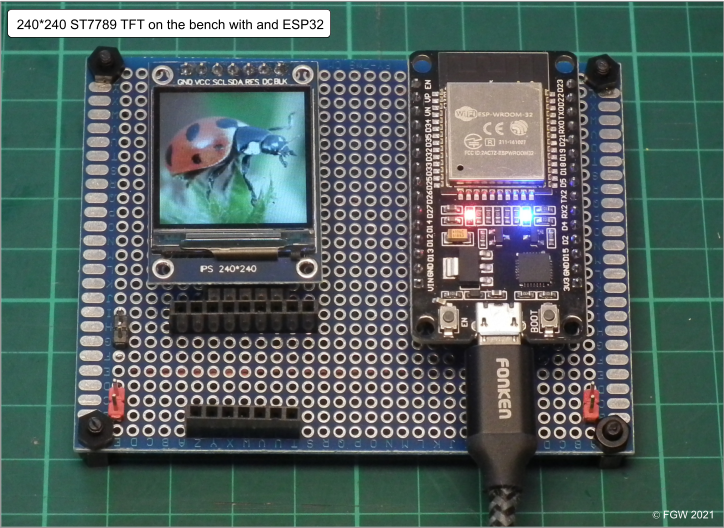 Displaying color pictures on a 240*240 TFT screen with ST7789 controller,  with an ESP32 WROOM-32 – thesolaruniverse